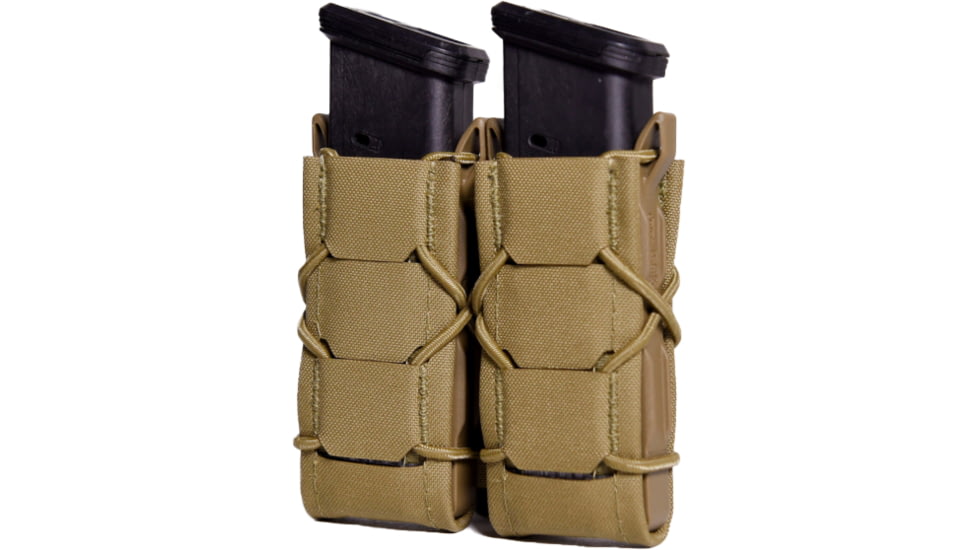 High Speed Gear Gen 2 TACO Double Pistol Magazine Pouch, Coyote Brown, 24PT02CB