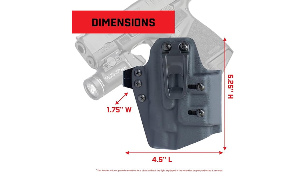 Crucial Concealment 1399 UNIVERSAL LIGHT HOLSTER BLK