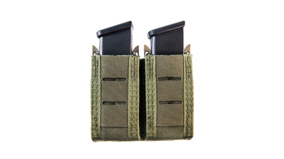 High Speed Gear HSGI Duty Double Pistol Taco U-Mount Pouch, Olive Drab, 41PT02OD
