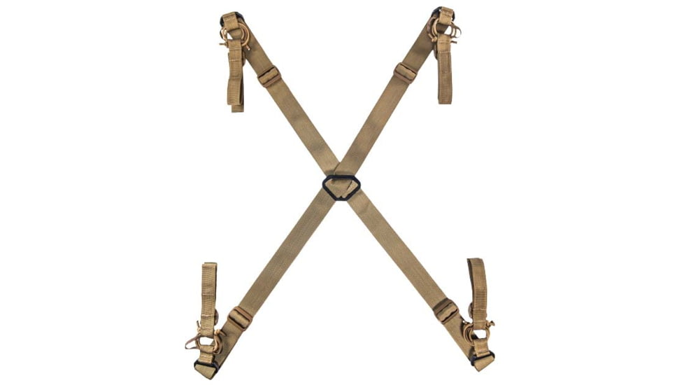 High Speed Gear HSGI Low Drag Suspenders, Coyote Brown, 95HSS0CB