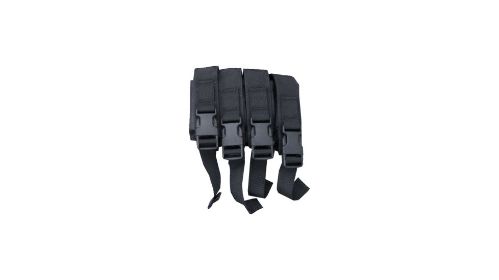 High Speed Gear HSGI Modular Pistol Mag Pouch Quad, Black 12PM04BK