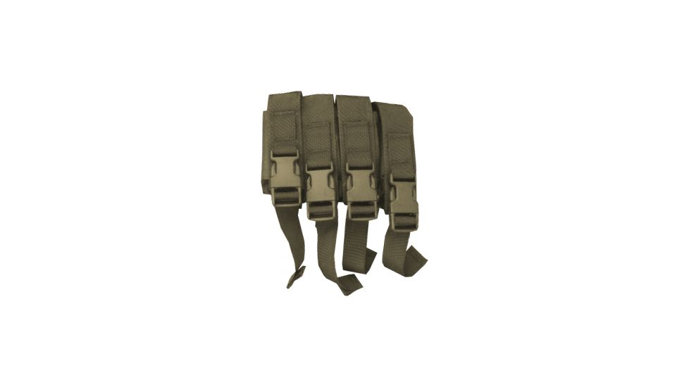 High Speed Gear HSGI Modular Pistol Mag Pouch Quad, Coyote Brown 12PM04CB
