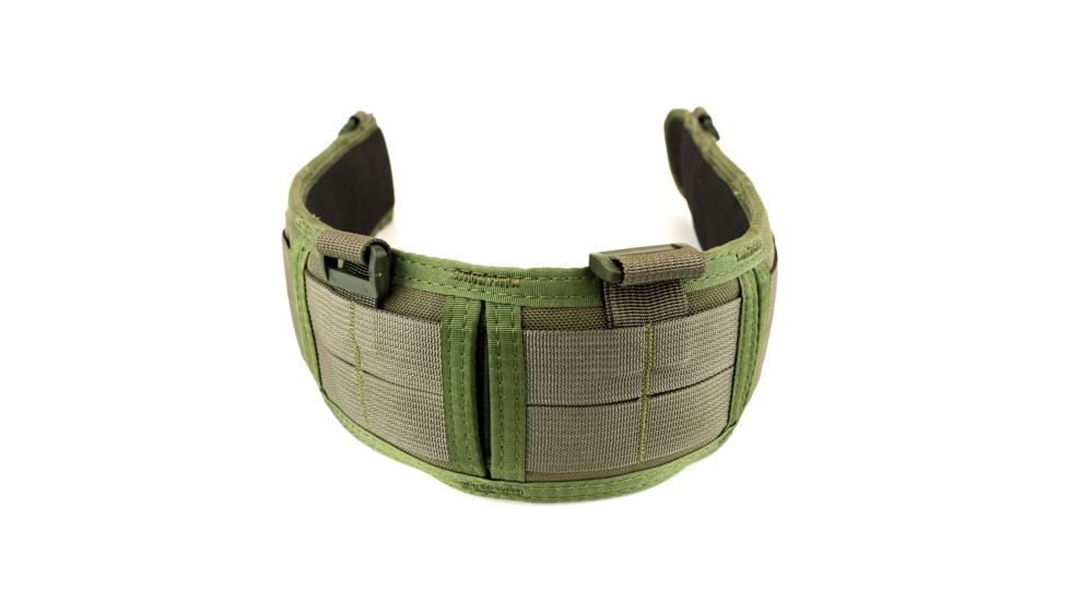 High Speed Gear HSGI Slim Grip Padded Belt Slotted, Medium, Olive Drab, 33SPB1OD