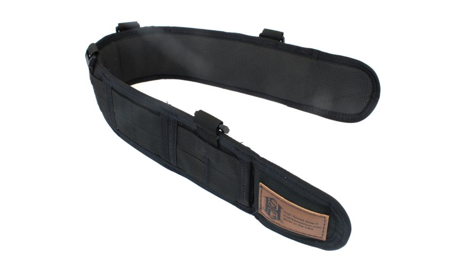 High Speed Gear HSGI Slim Grip Padded Belt Slotted, Small, Black, 33SPB0BK