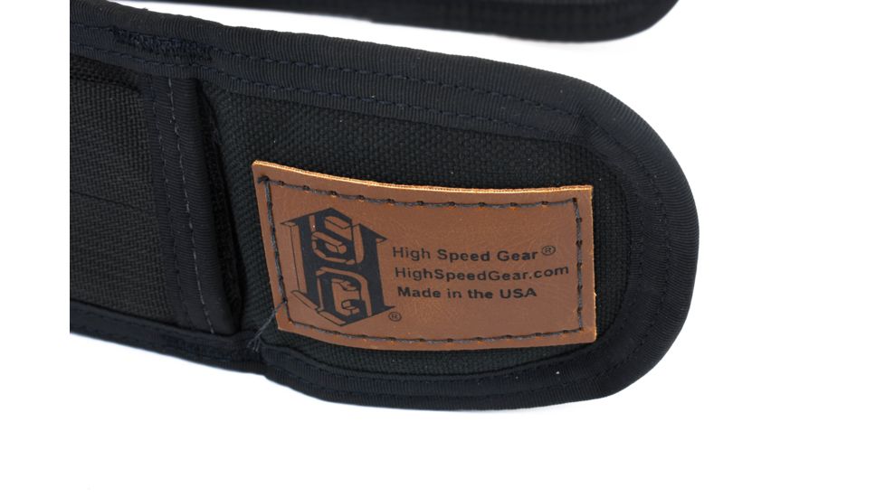 High Speed Gear HSGI Slim Grip Padded Belt Slotted, Small, Black, 33SPB0BK