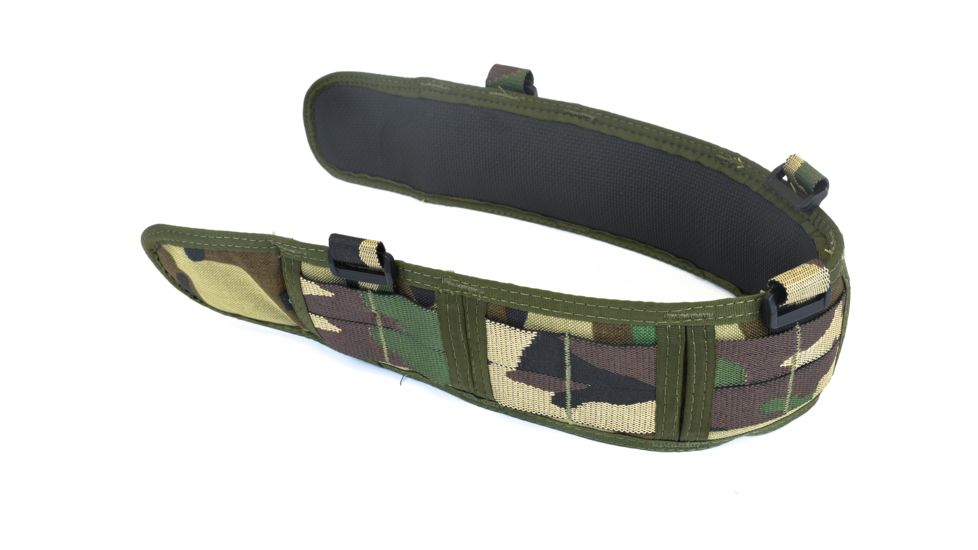 High Speed Gear HSGI Slim Grip Padded Belt Slotted, Small, Woodland, 33SPB0WC