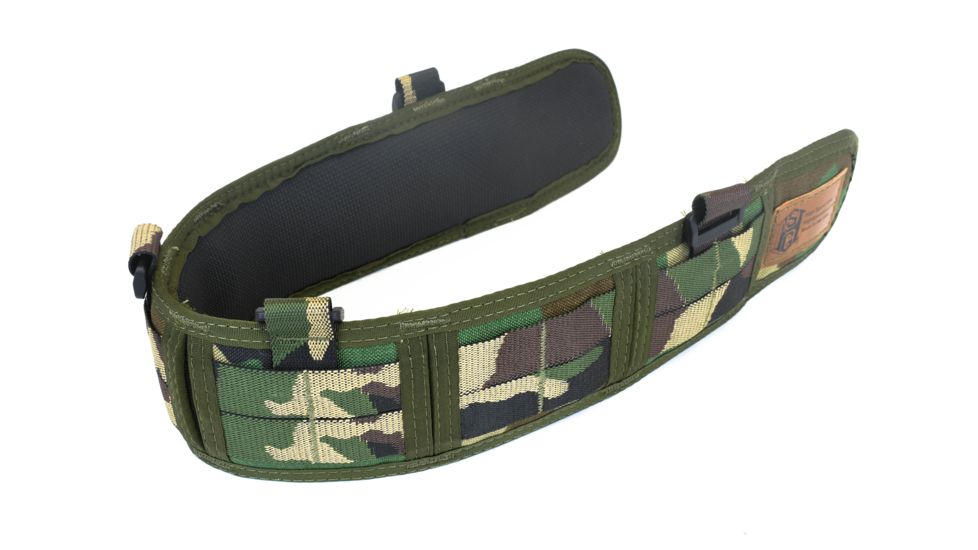 High Speed Gear HSGI Slim Grip Padded Belt Slotted, Small, Woodland, 33SPB0WC