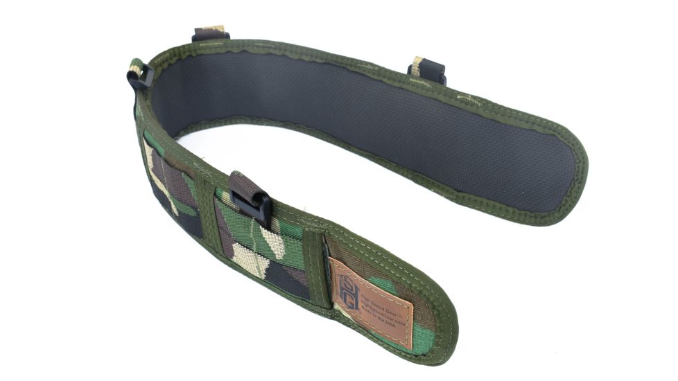 High Speed Gear HSGI Slim Grip Padded Belt Slotted, Small, Woodland, 33SPB0WC