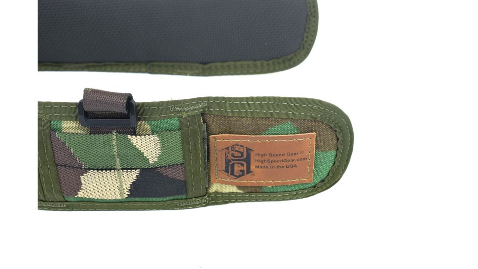 High Speed Gear HSGI Slim Grip Padded Belt Slotted, Small, Woodland, 33SPB0WC