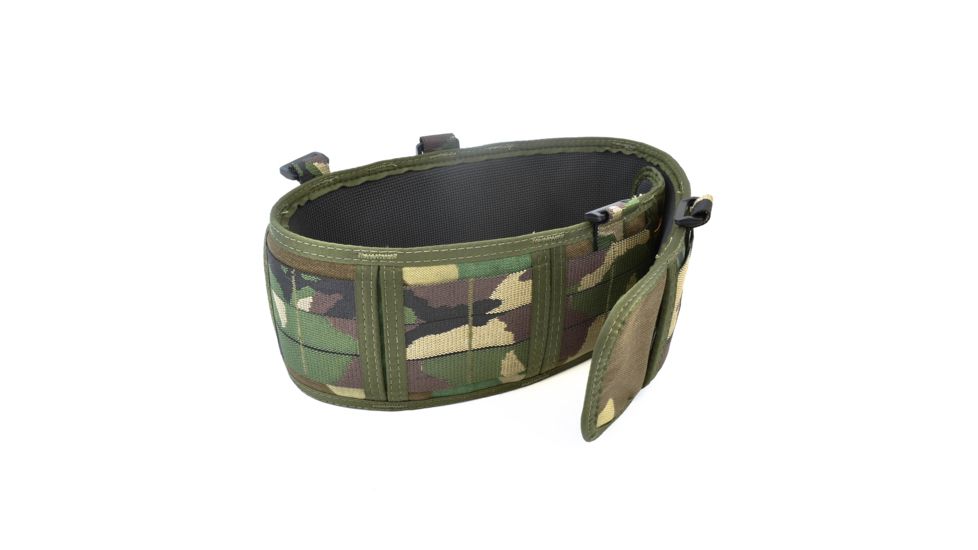 High Speed Gear HSGI Sure Grip Padded Belt Slotted, 35.5in., Woodland, Medium, 33PB01WC