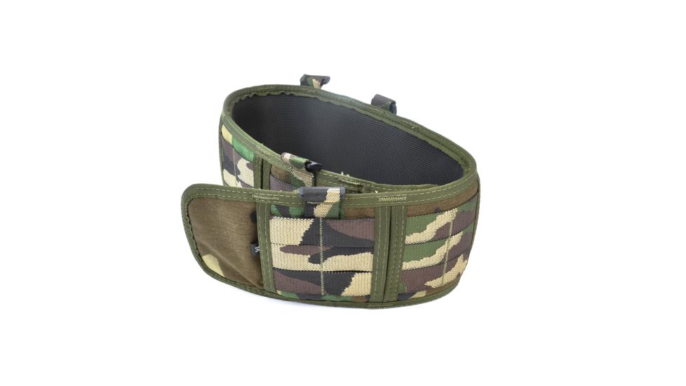 High Speed Gear HSGI Sure Grip Padded Belt Slotted, 35.5in., Woodland, Medium, 33PB01WC