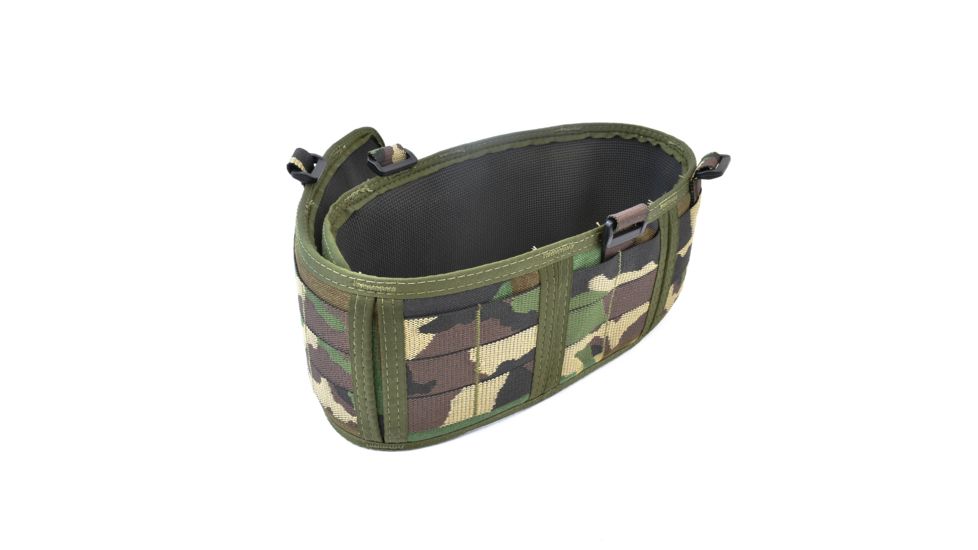 High Speed Gear HSGI Sure Grip Padded Belt Slotted, 35.5in., Woodland, Medium, 33PB01WC