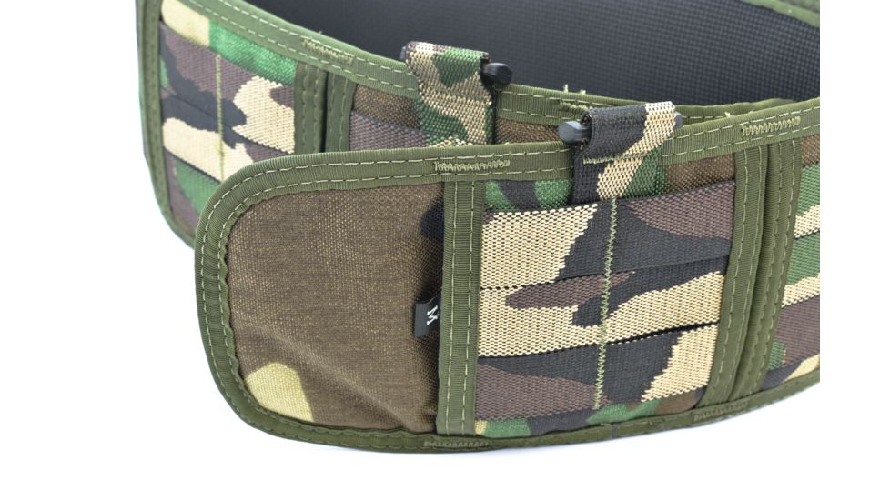 High Speed Gear HSGI Sure Grip Padded Belt Slotted, 35.5in., Woodland, Medium, 33PB01WC