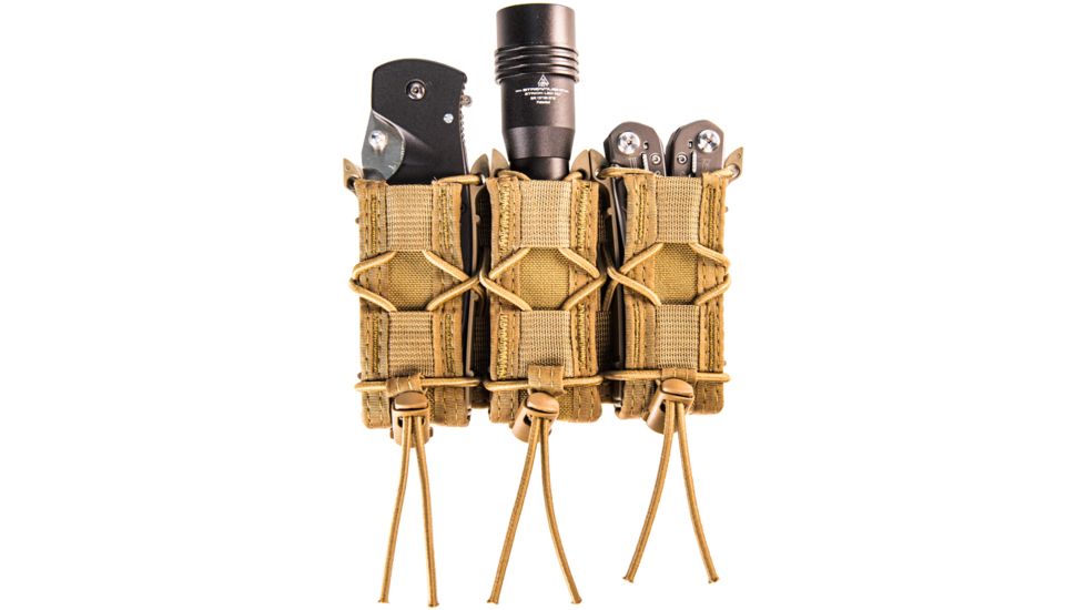 High Speed Gear HSGI Triple Pistol Taco MOLLE Mag Pouch, Coyote Brown, 11PT03CB