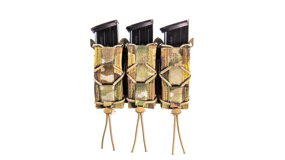 High Speed Gear HSGI Triple Pistol Taco MOLLE Mag Pouch, MultiCam, 11PT03MC