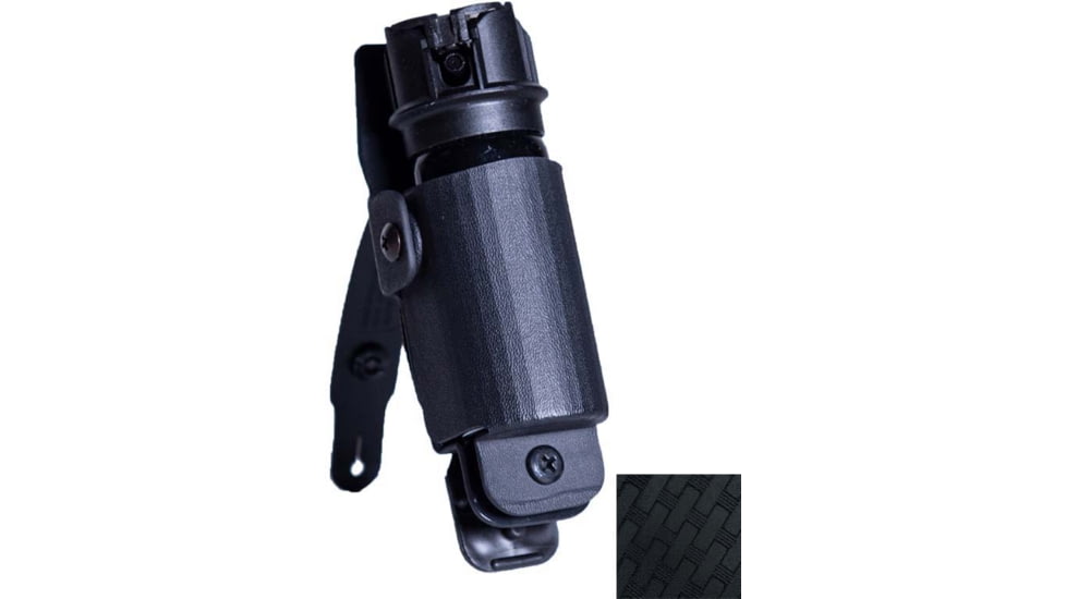 High Speed Gear Uniform Line Oc Spray Pouch, PLM Clip, MK2 Option, Basket Weave, Black, 42OC12BW