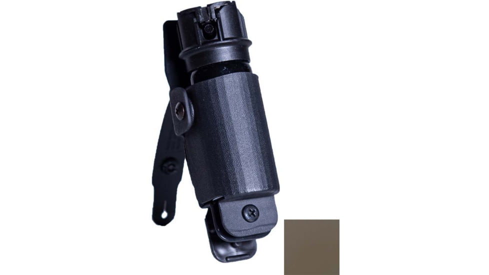 High Speed Gear Uniform Line Oc Spray Pouch, Universal Clip, MK2 Option, Plain, Flat Dark Earth, 42OCM2FD