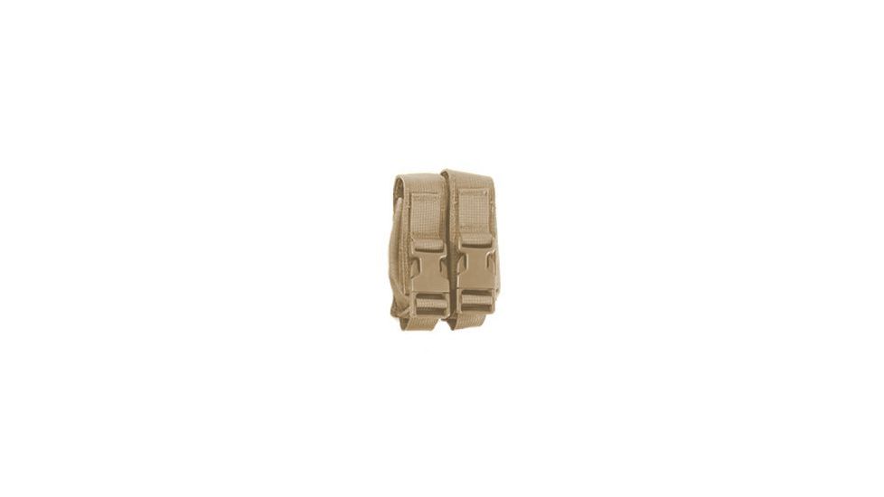 High Speed Gear HSGI Modular Pistol Mag Pouch, Double, Coyote Brown, 12PM02CB