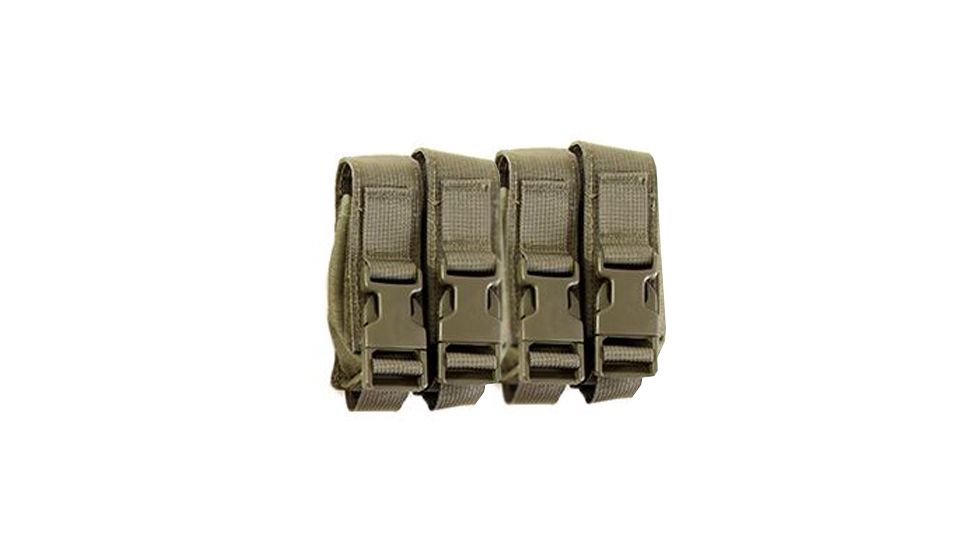 High Speed Gear HSGI Modular Pistol Mag Pouch, Quad, Olive Drab, 12PM04OD
