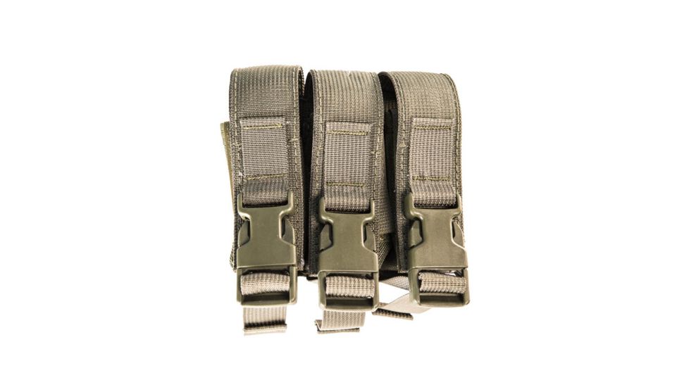 High Speed Gear HSGI Modular Pistol Mag Pouch, Triple, Olive Drab, 12PM03OD