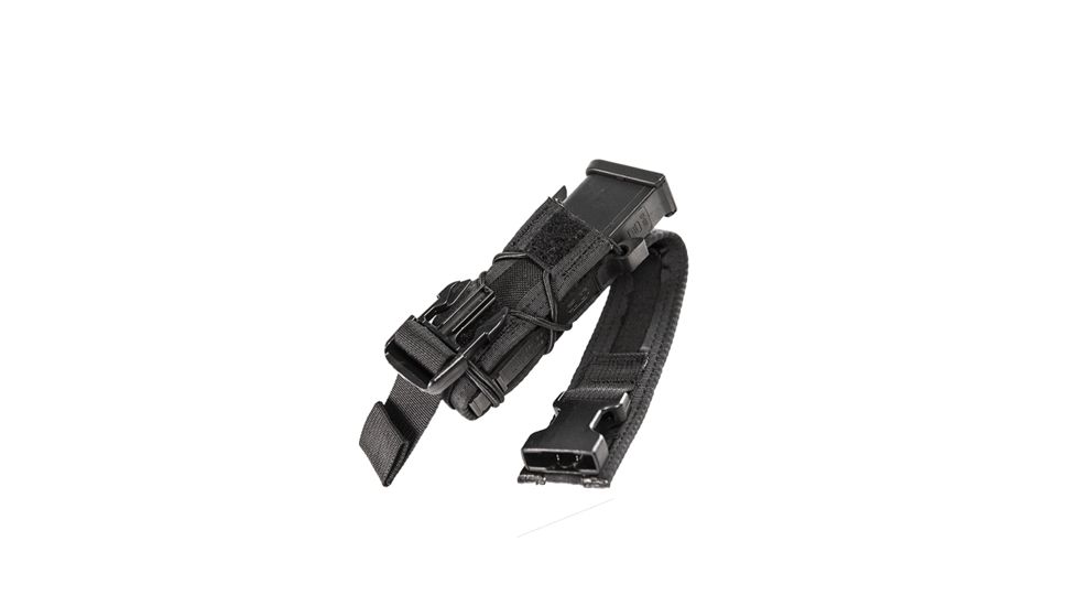 High Speed Gear Pistol TACO Covered Belt Mounted Magazine Pouch, Black, 10PTC0BK