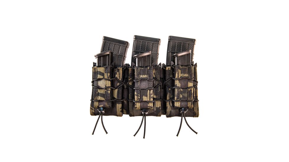 High Speed Gear Triple Double Decker Taco Shingle Rifle/Pistol Magazine Pouch, MultiCam Black, 45DD00MB