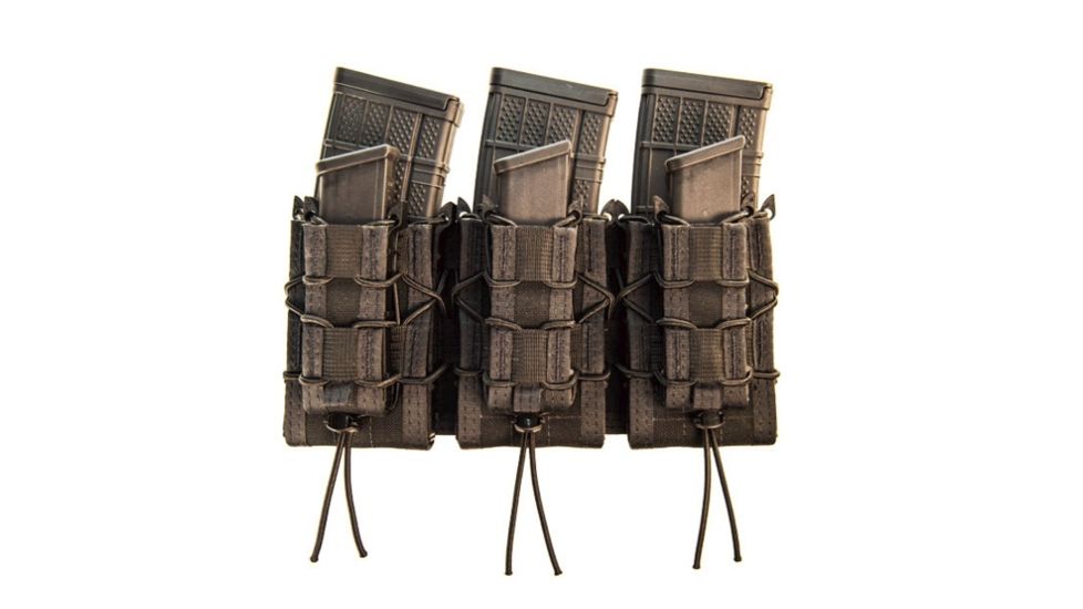 High Speed Gear Triple Double Decker Taco Shingle Rifle/Pistol Magazine Pouch, Black, 45DD00BK