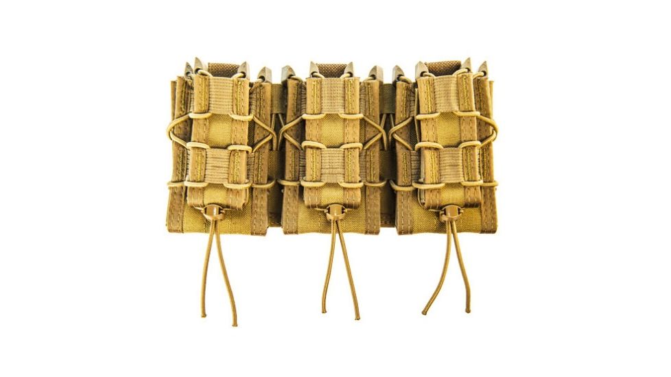 High Speed Gear Triple Double Decker Taco Shingle Rifle/Pistol Magazine Pouch, Coyote Brown, 45DD00CB