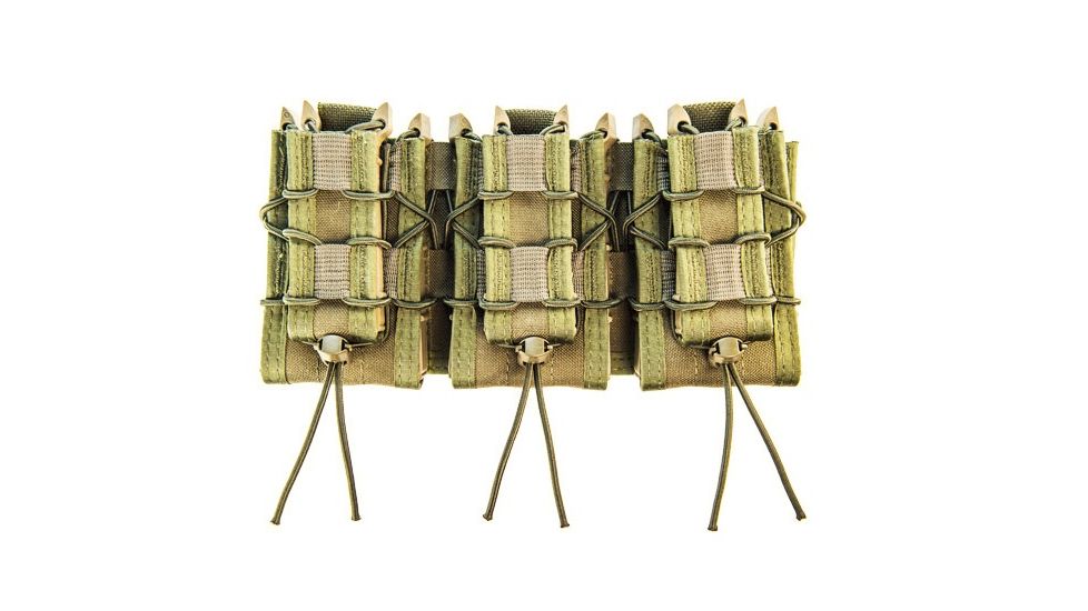 High Speed Gear Triple Double Decker Taco Shingle Rifle/Pistol Magazine Pouch, Olive Drab, 45DD00OD