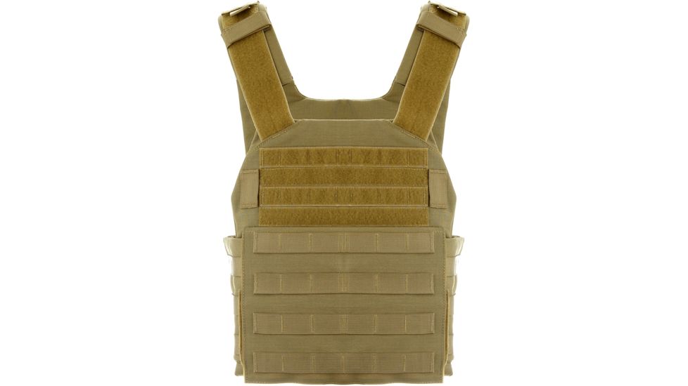 HighCom Armor ACAP Series Rifle Armor Kit Plate Carrier w/Guardian AR1000 Steel Plates/10x12 Shooters Cut/10x12 Shooters Cut, Coyote Tan, 2XL, RAK-831314314