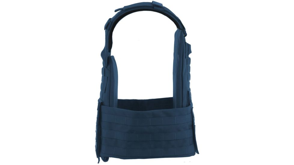 HighCom Armor ACAP Series Rifle Armor Kit Plate Carrier w/Guardian AR1000 Steel Plates/10x12 Shooters Cut/10x12 Shooters Cut, Navy Blue, 2XL, RAK-835314314
