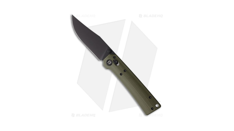 HighTron Pathwright Folding Knife, 3.54in, Sandvik 14C28N, Clip Point Blade, G-10, OD Green Handle, OD Green/Black, 8.07 inch, BHQ-209722