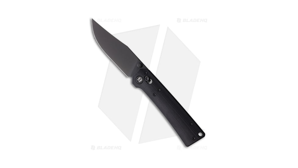 HighTron Pathwright Folding Knife, 3.54in, Sandvik 14C28N, Clip Point Blade, G-10, Black Handle, Black/Black, 8.07 inch, BHQ-209723