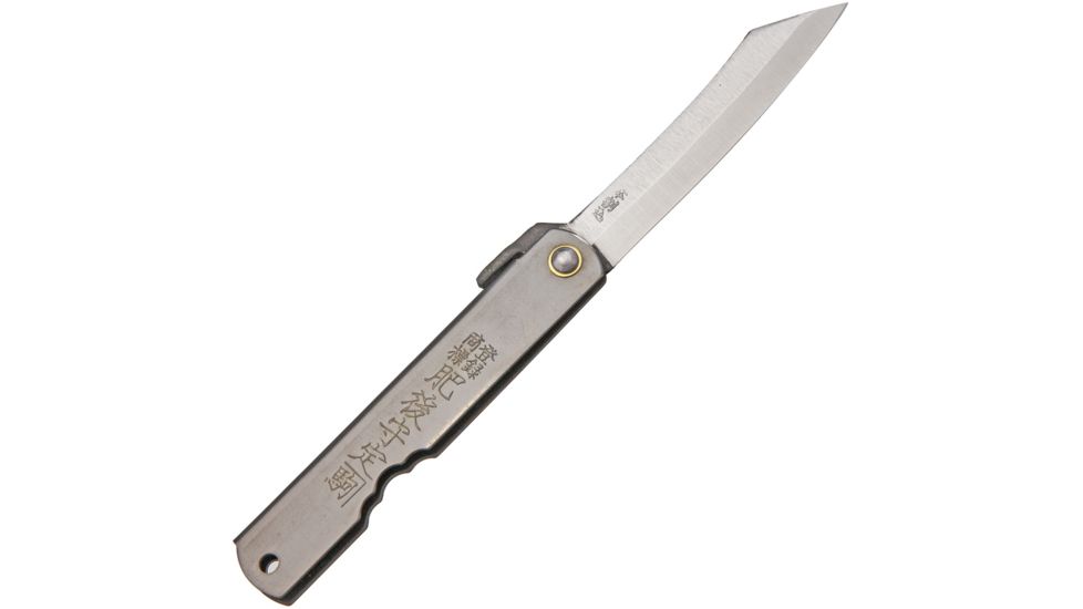Higonokami Triple Layered SK Folder Black Folding Knife,3in,Black Stainless Handle HIGO07BL