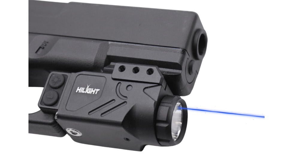 Hilight Enforcer Series Blue Laser Sight, SIG Sauer P226, Springfield Armory XD-S, Glock 19, SIG Sauer P320, Glock 17, Glock 34, Smith &amp; Wesson M&amp;P M2.0, Springfield Armory XD-M, Black, ES10B2