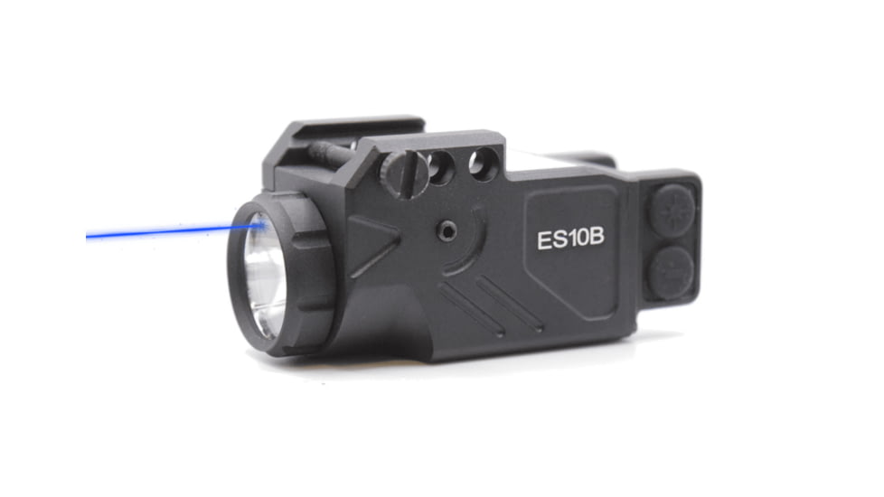 Hilight Enforcer Series Blue Laser Sight, SIG Sauer P226, Springfield Armory XD-S, Glock 19, SIG Sauer P320, Glock 17, Glock 34, Smith &amp; Wesson M&amp;P M2.0, Springfield Armory XD-M, Black, ES10B2