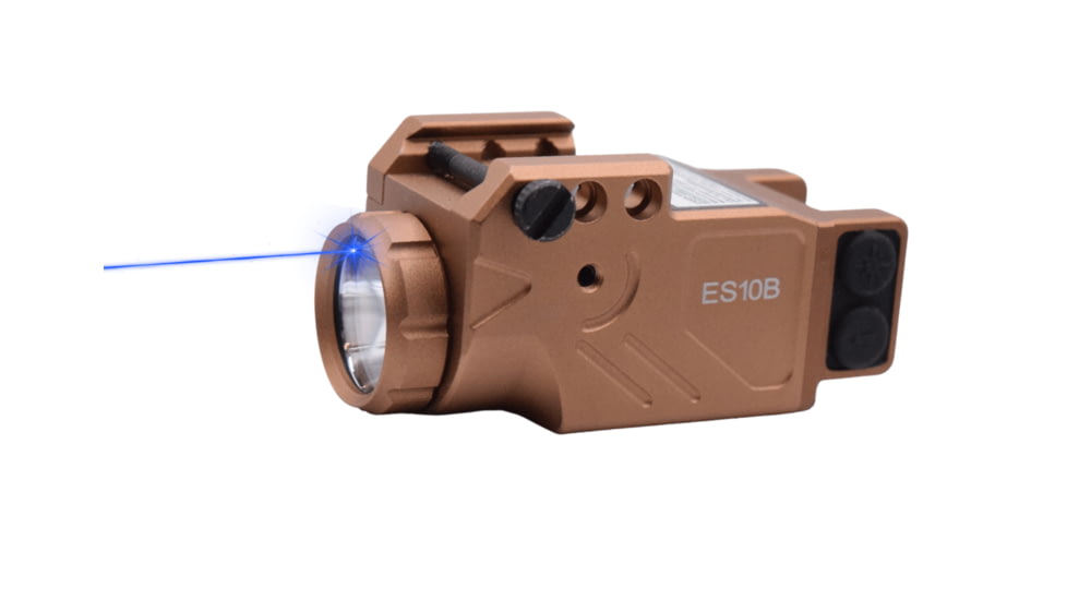 Hilight Enforcer Series Blue Laser Sight, SIG Sauer P226, Springfield Armory XD-S, Glock 19, SIG Sauer P320, Glock 17, Glock 34, Smith &amp; Wesson M&amp;P M2.0, Springfield Armory XD-M, Tan, ES10B2 Tan