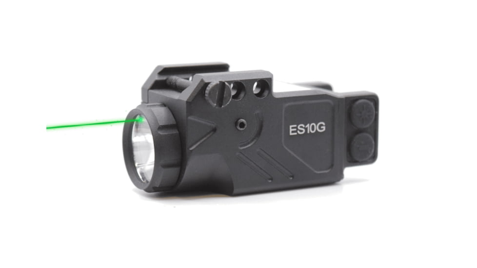 Hilight Enforcer Series Green Laser Sight, SIG Sauer P226, Springfield Armory XD-S, Glock 19, SIG Sauer P320, Glock 17, Glock 34, Smith &amp; Wesson M&amp;P M2.0, Springfield Armory XD-M, Black, ES10G2