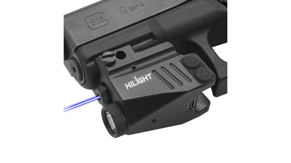 Hilight Maverick Series Blue Laser Sight, SIG Sauer P226, Springfield Armory XD-S, Glock 19, SIG Sauer P320, Glock 17, Glock 34, Smith &amp; Wesson M&amp;P M2.0, Springfield Armory XD-M, Black, MV3BL