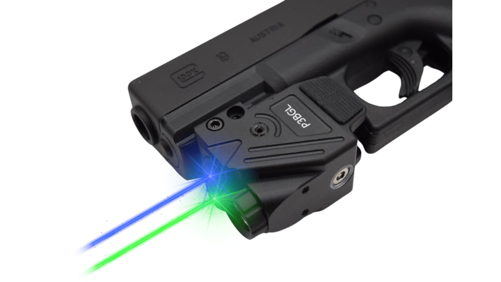 Hilight Peak Performance Blue/Green Laser Sight, Glock 17, Glock 19, Black, P3BGL
