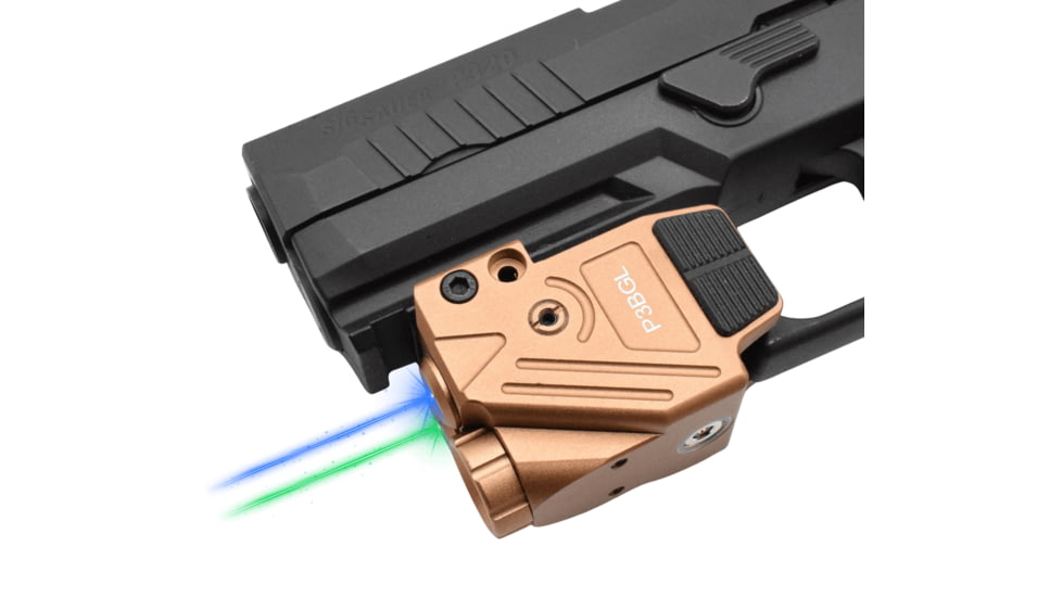 Hilight Peak Performance Blue/Green Laser Sight, Glock 17, Glock 19, Tan, P3BGL Tan