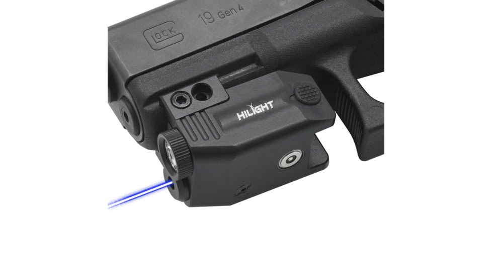 Hilight Primal Series Blue Laser Sight, Glock 17, Glock 19, 400 Lumens, Black, PS5B