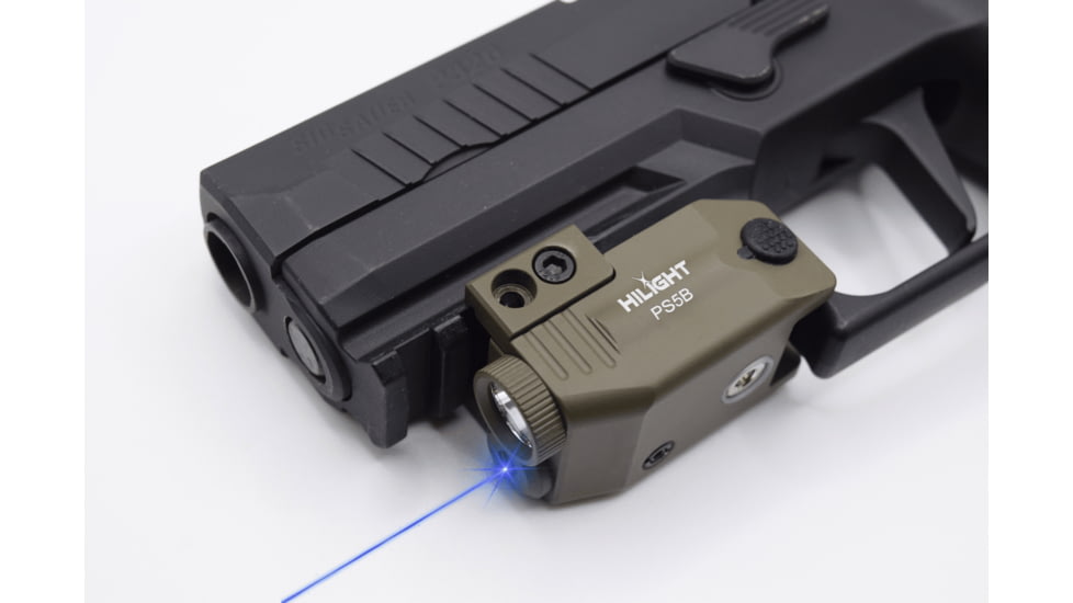 Hilight Primal Series Blue Laser Sight, Glock 17, Glock 19, 500 Lumens, Olive Drab Green, PS5B2 ODG