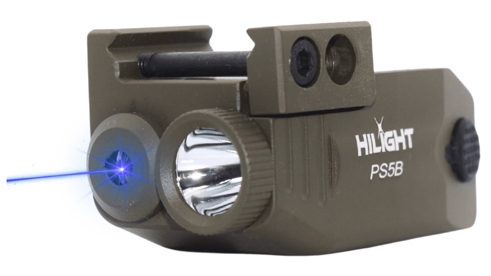 Hilight Primal Series Blue Laser Sight, Glock 17, Glock 19, 500 Lumens, Olive Drab Green, PS5B2 ODG