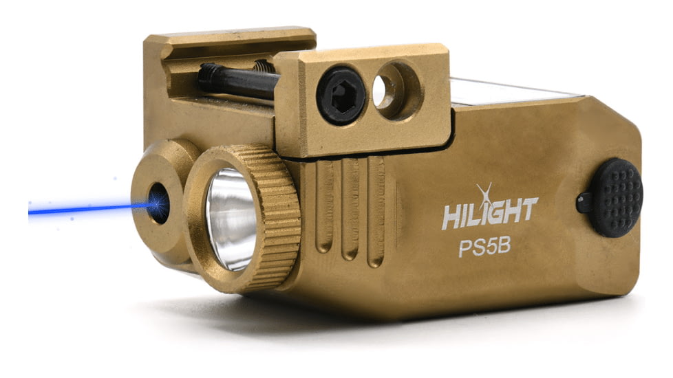 Hilight Primal Series Blue Laser Sight, Glock 17, Glock 19, 500 Lumens, Tan, PS5B2 Tan