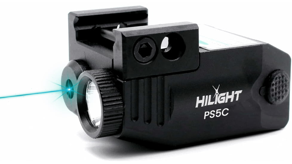 Hilight Primal Series Cyan Laser Sight, Glock 17, Glock 19, Black, PS5C