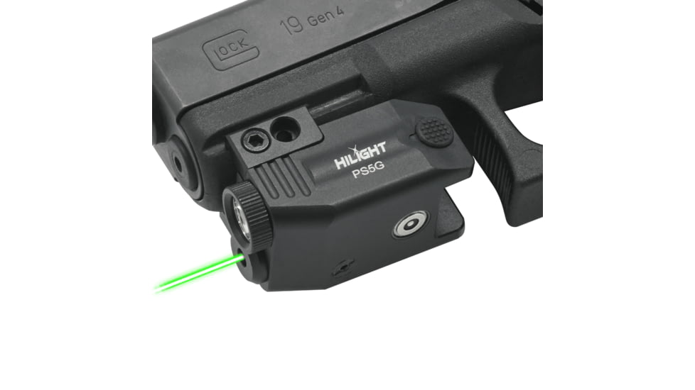 Hilight Primal Series Green Laser Sight, Glock 17, Glock 19, Black, PS5G