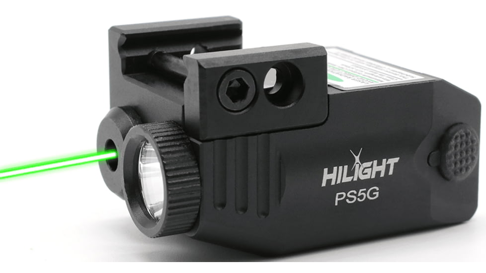 Hilight Primal Series Green Laser Sight, Glock 17, Glock 19, Black, PS5G