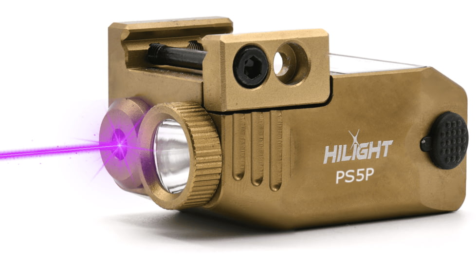 Hilight Primal Series Purple Laser Sight, Glock 17, Glock 19, Tan, PS5P Tan