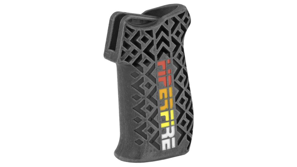 HIPERFIRE HIPERGRIP AR15/10 Textured Pistol Grip, Black w/ 4-color HF logo HPRGRPTL